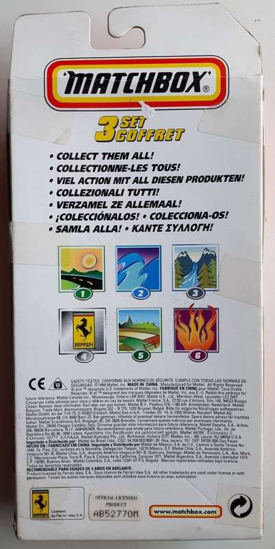 Matchbox 3 car set Ferrari (1999)