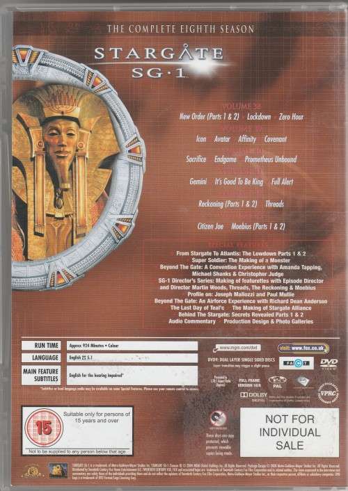 Stargate SG1 - The complete eighth season
