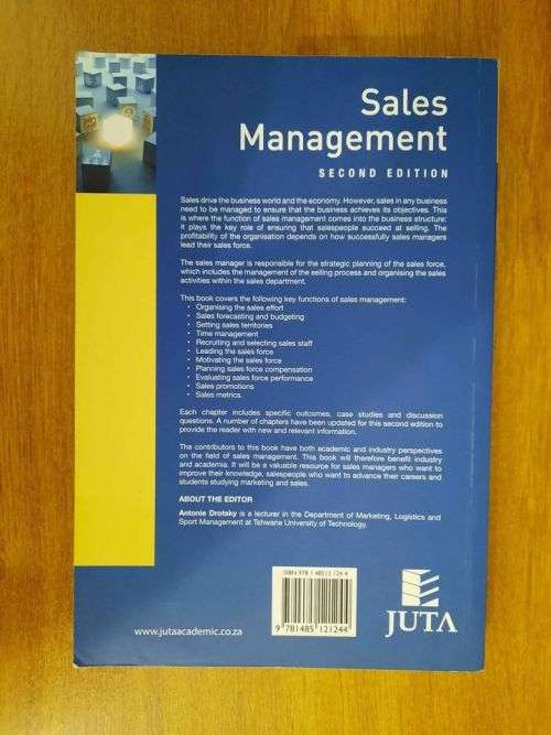 Sales Management 2nd edition unisa