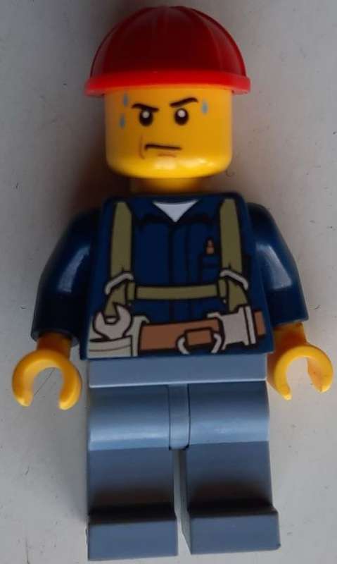 Lego Construction worker Blue