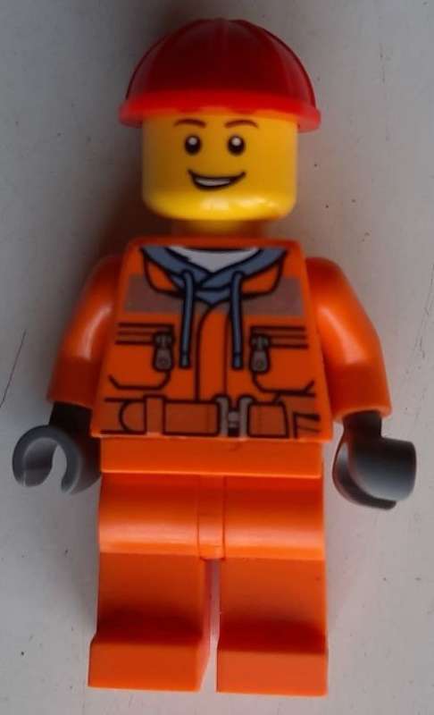 Lego Construction worker orange
