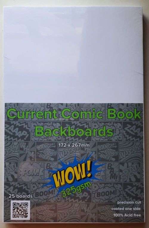 Comic book Backboards (25 pieces)