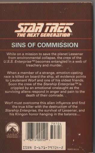 Star trek: The next Generation - sins of commission (1994) Susan Wright