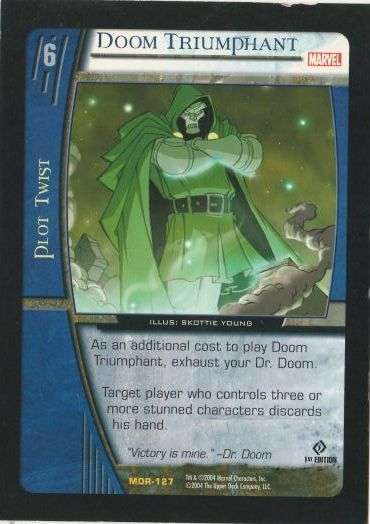 Doom triumphant oversized card