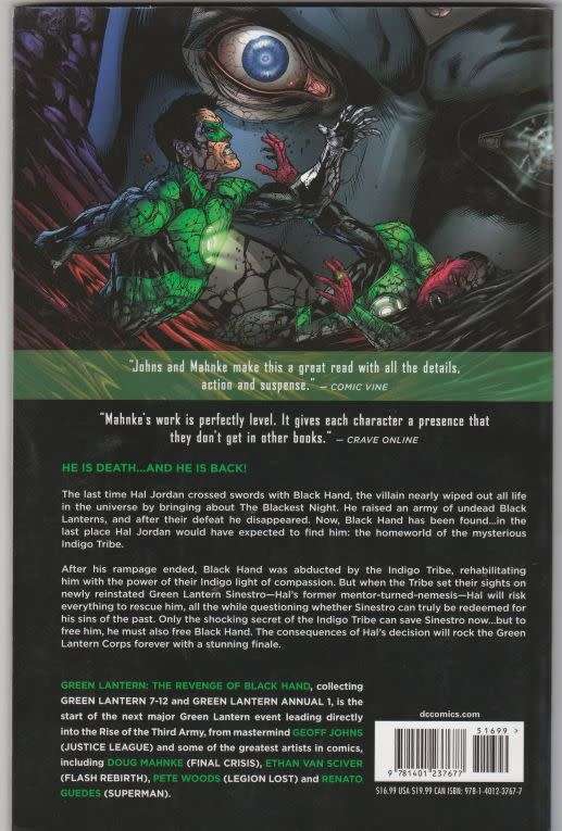 Green Lantern vol.2 The Revenge of Black Hand