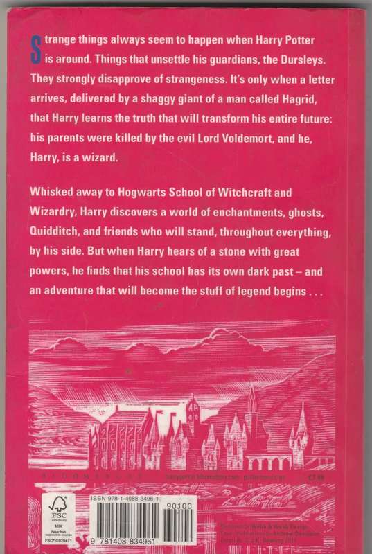 Harry Potter & the Philosopher`s stone - J.K. Rowling