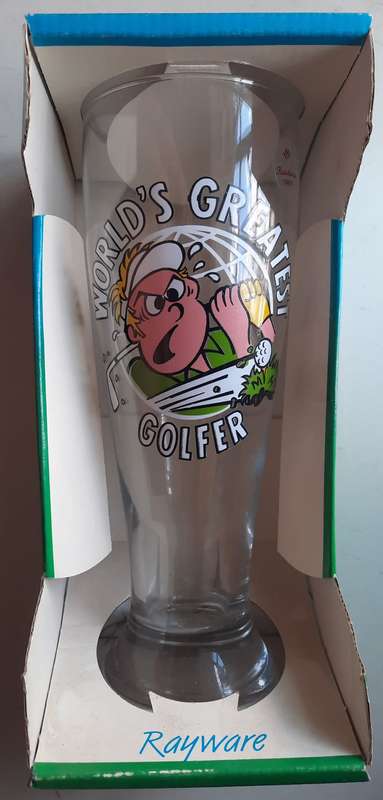 World`s Best golfer glass