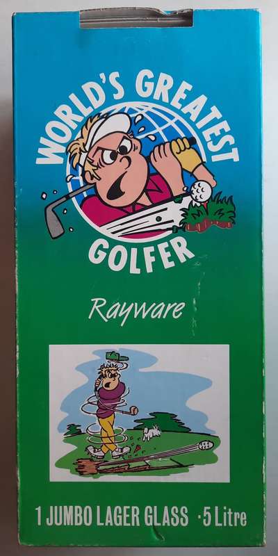 World`s Best golfer glass