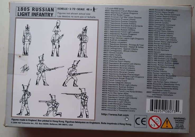 1805 Russian Light infantry #8073 (2004)