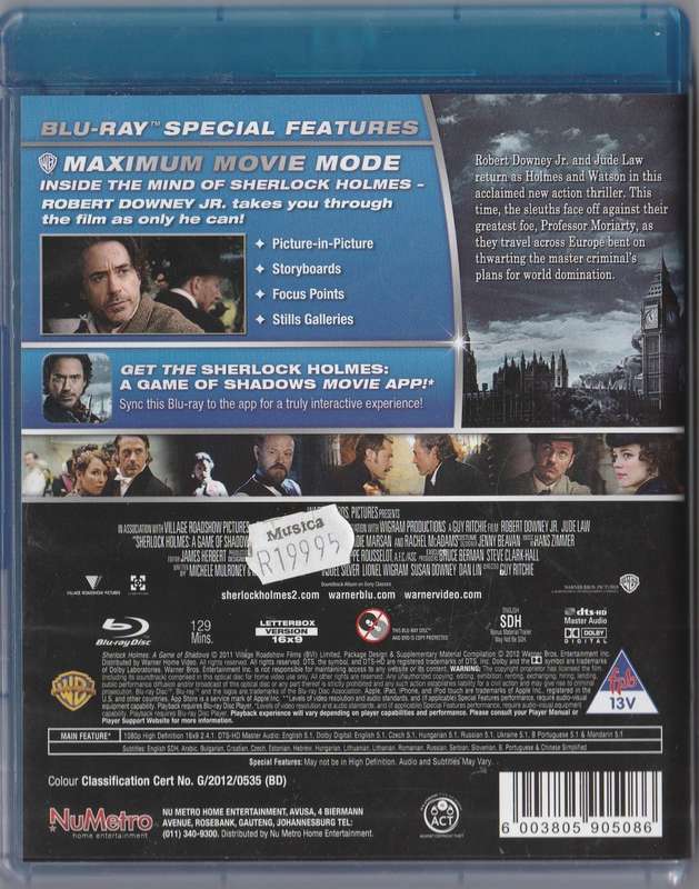 Sherlock Holmes: A game of shadows