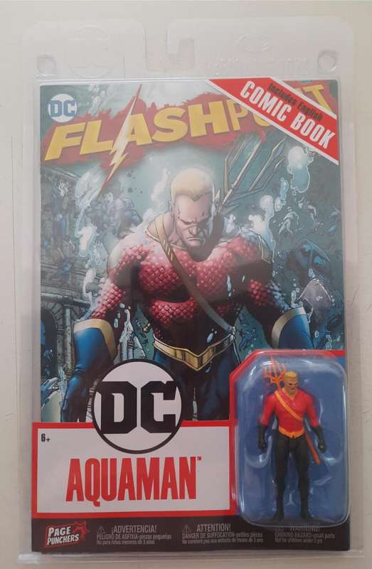 Aquaman w/Flashpoint comic (DC Page Punchers) 3` Figure