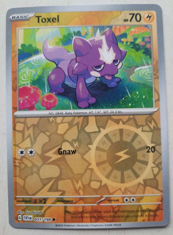 Pokemon: Scarlet & Violet - Toxel (Reverse holo)