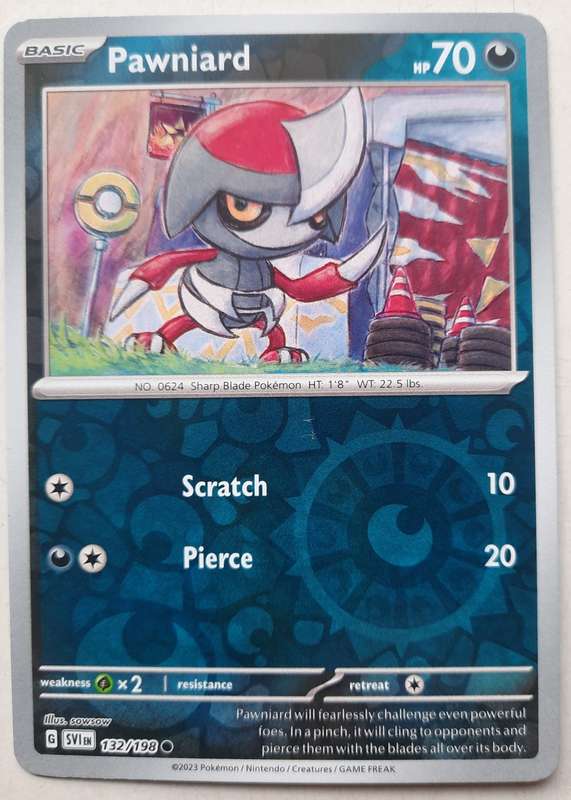 Pokemon: Scarlet & Violet - Pawniard (Reverse holo)