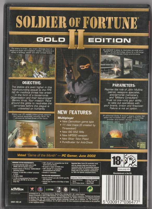 Soldier of Fortune 2 Gold edition