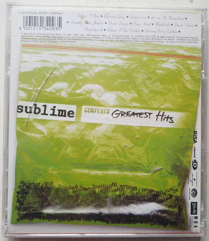 Sublime - Greatest hits