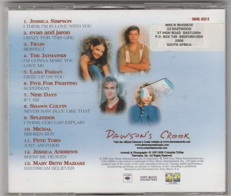 Songs form Dawson`s Creek vol.2