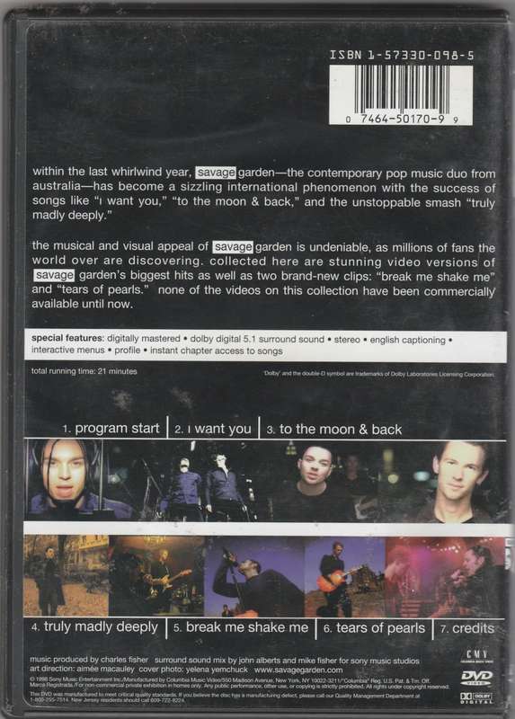 Savage Garden the video collection