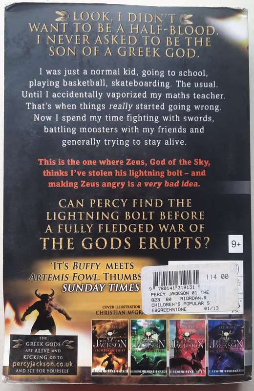 Percy Jackson and the Lightning thief