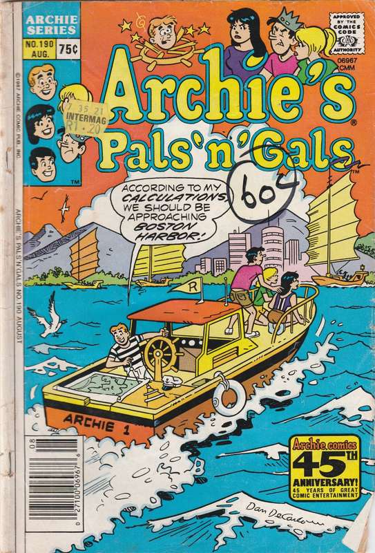 Archie`s Pals `n` Gals #190 (1987)