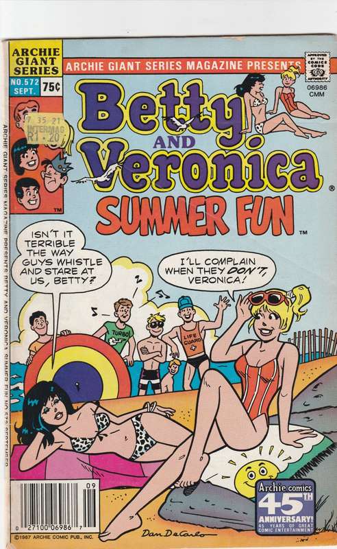 Betty and Veronica summer fun #572 (1987)