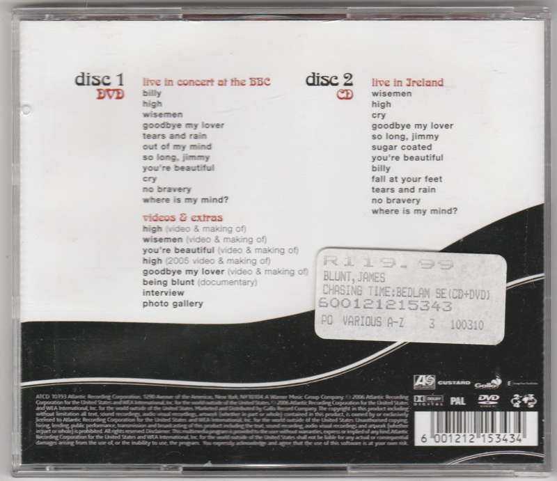 James Blunt - Chasing time: The bedlam sessions