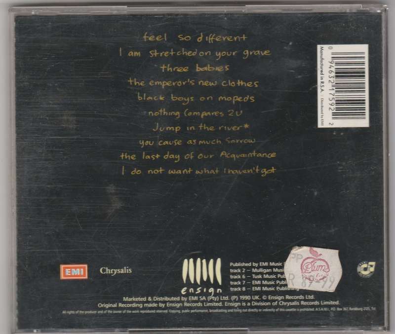 Sinead O` Connor  - I do not want, want I haven`t got.