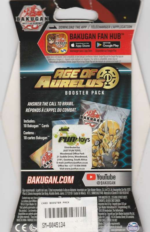 Bakugan Battle planet - Age of Aurelus booster pack