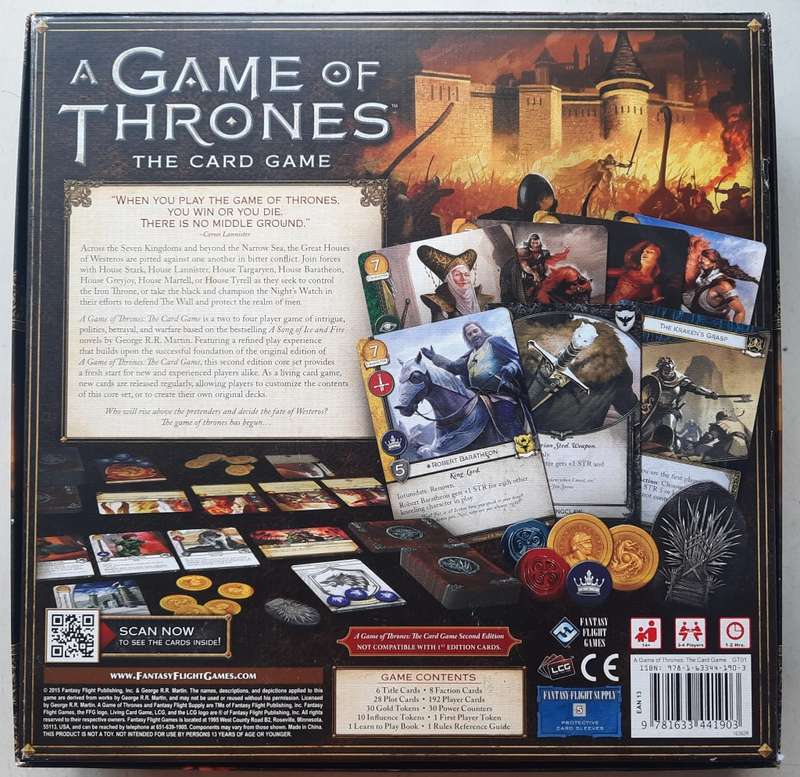 Game of thrones the card game 2nd edition