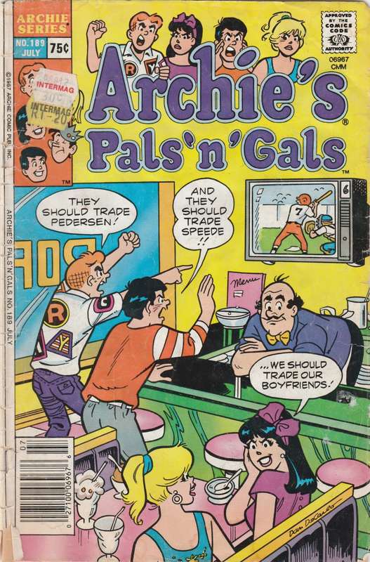 Archie`s Pal ` n` Gals #189 (1987)
