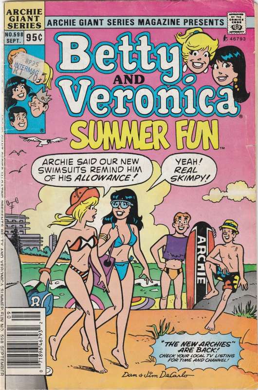Betty and Veronica summer fun #598 (1989)