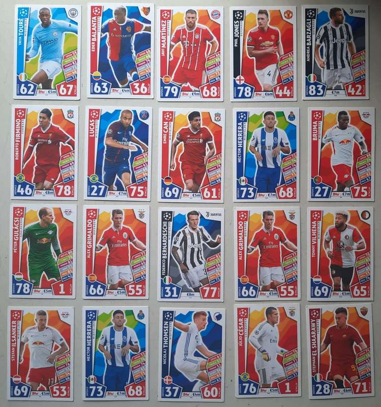 Topps Match Attax 186 soccer cards