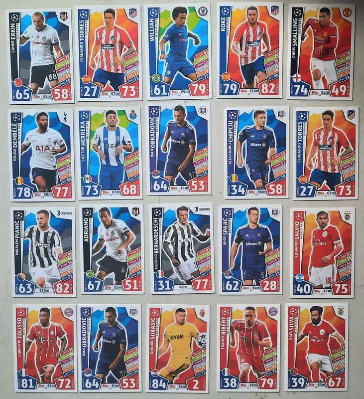 Topps Match Attax 186 soccer cards