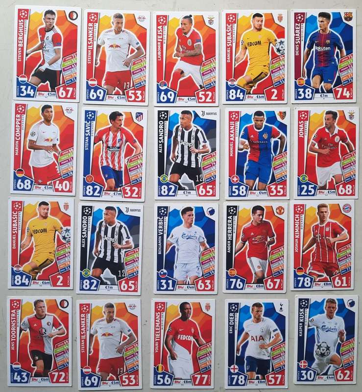 Topps Match Attax 186 soccer cards