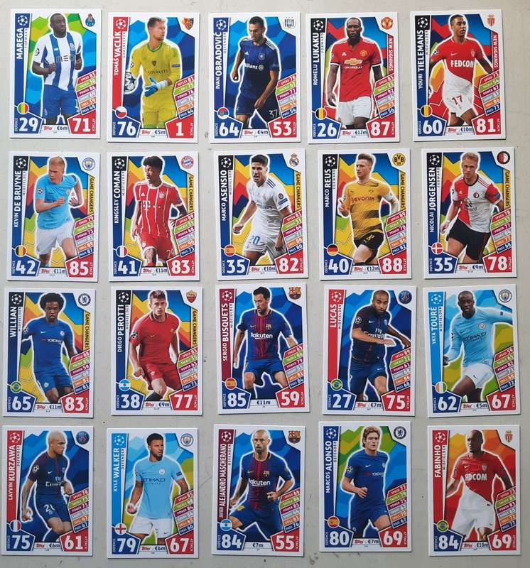 Topps Match Attax 186 soccer cards