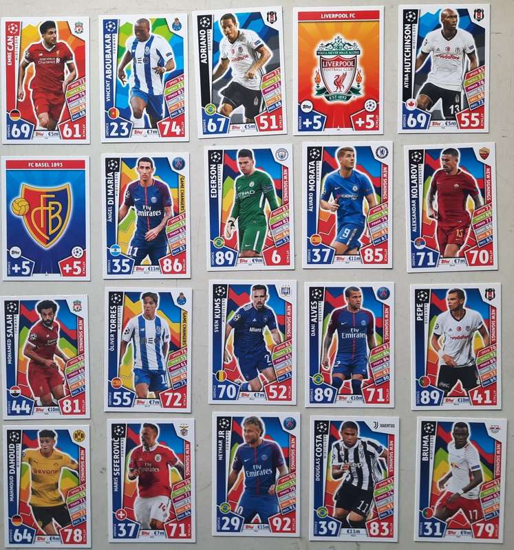 Topps Match Attax 186 soccer cards