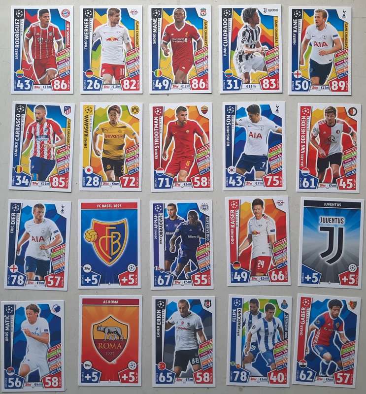 Topps Match Attax 186 soccer cards