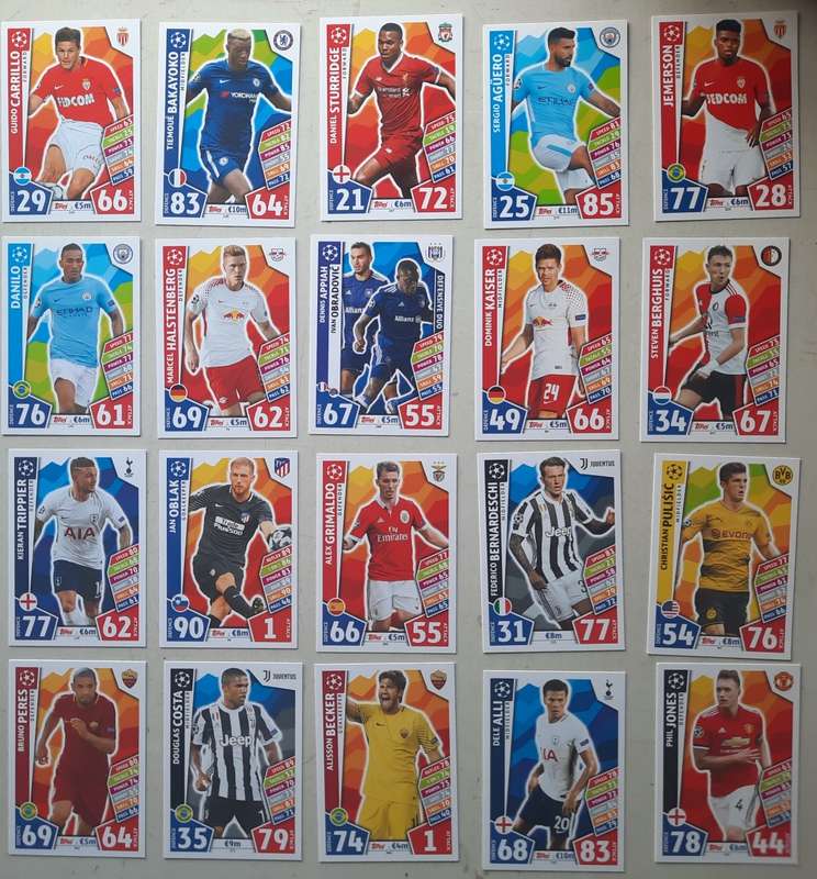Topps Match Attax 186 soccer cards