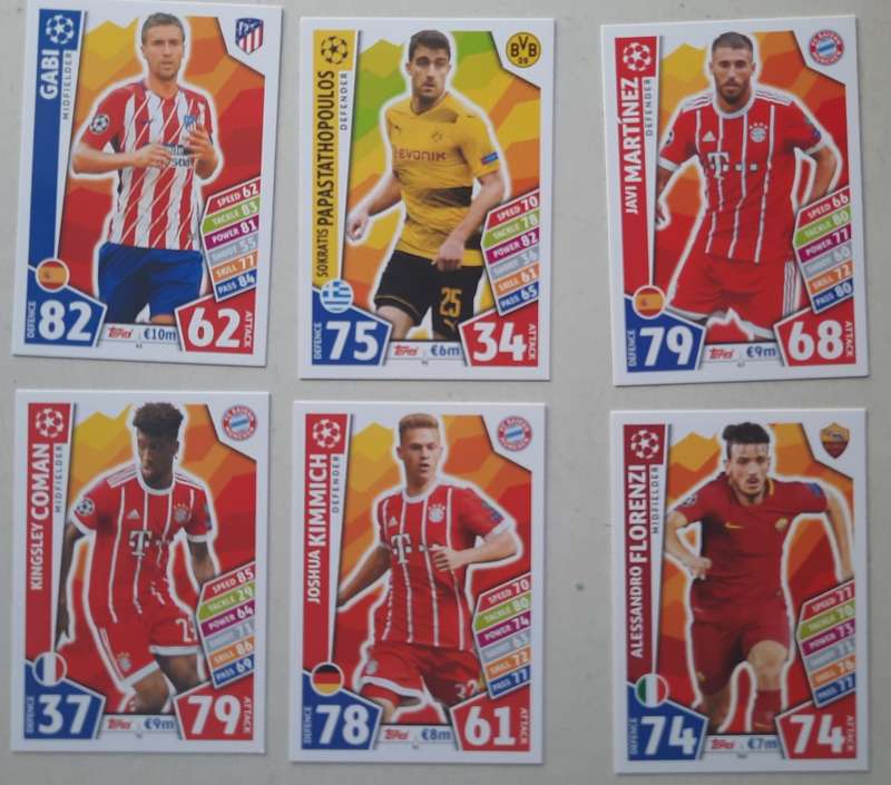 Topps Match Attax 186 soccer cards