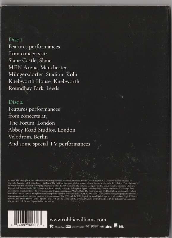 And through it all - Robbie Williams live 1997-2006