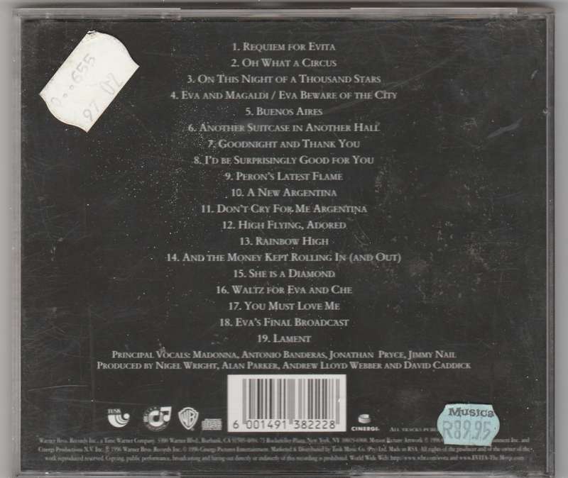 Evita soundtrack