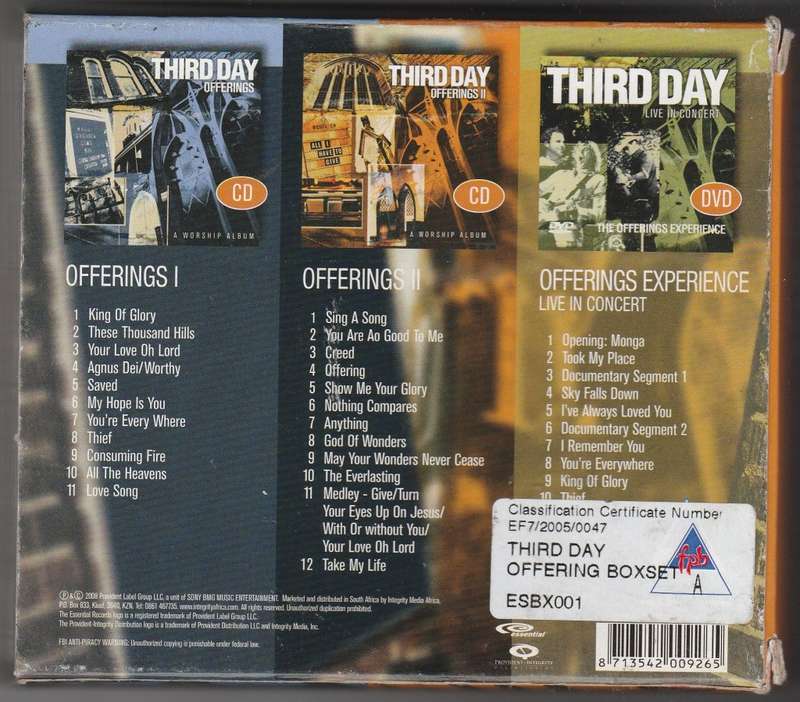 Third Day - Offerings Box set