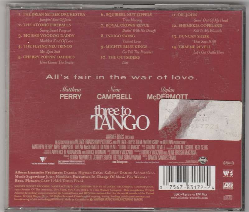 Three to Tango soundtrack
