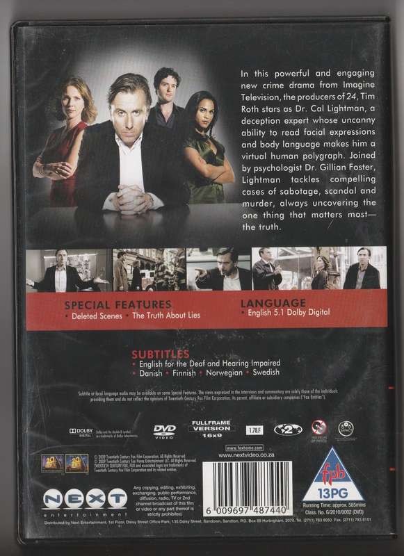 Lie to me season 1