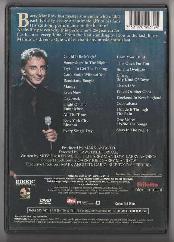 Manilow Live!