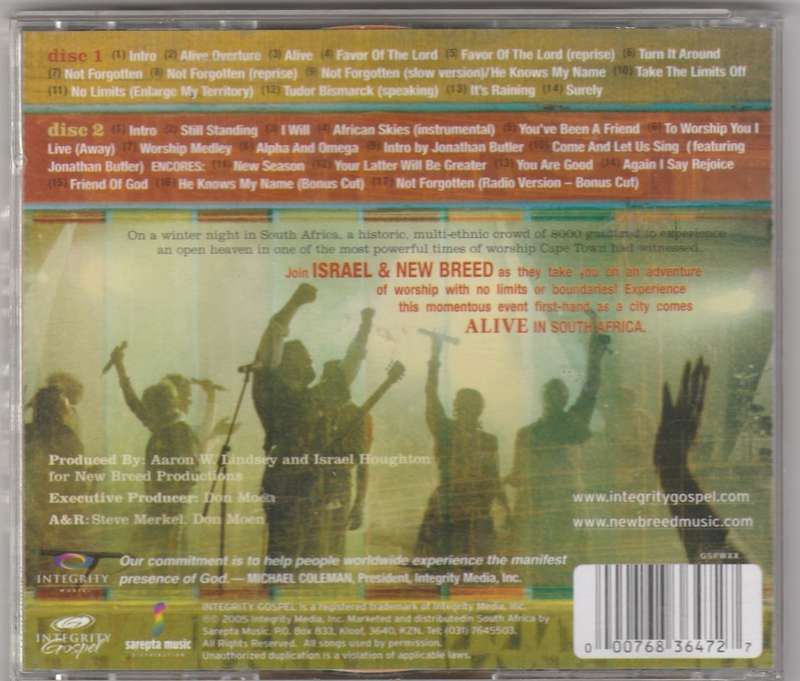 Israel & the new breed - Alive in South Africa