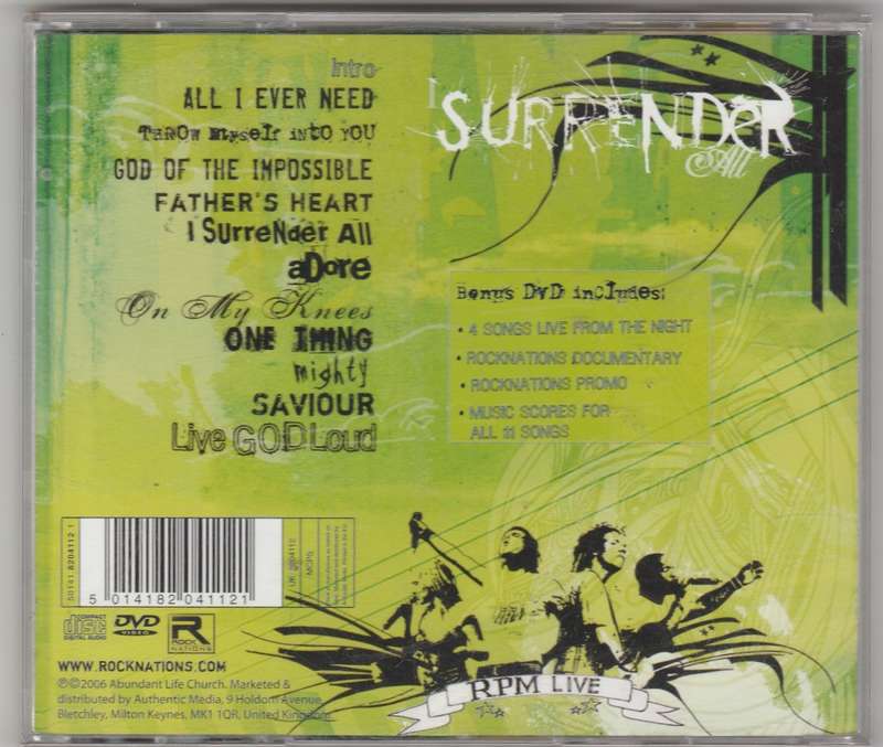 Abundant life Church England - I surrender all