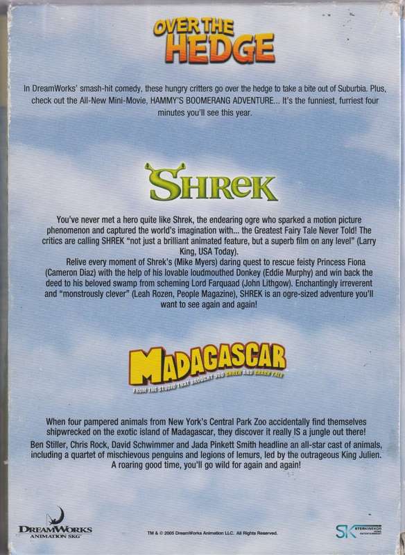 Shrek 3D/ Over the hedge/ Madagascar