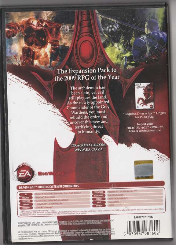 Dragon age origins: Awakeking