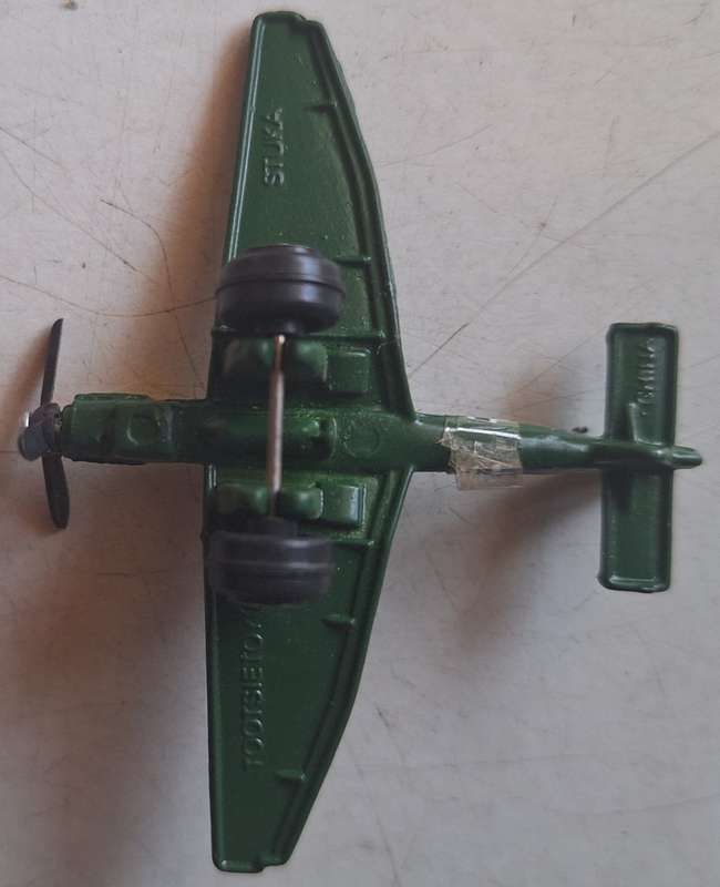 Tootsie Diecast German Stuka (6cm wide, 4.5 length)