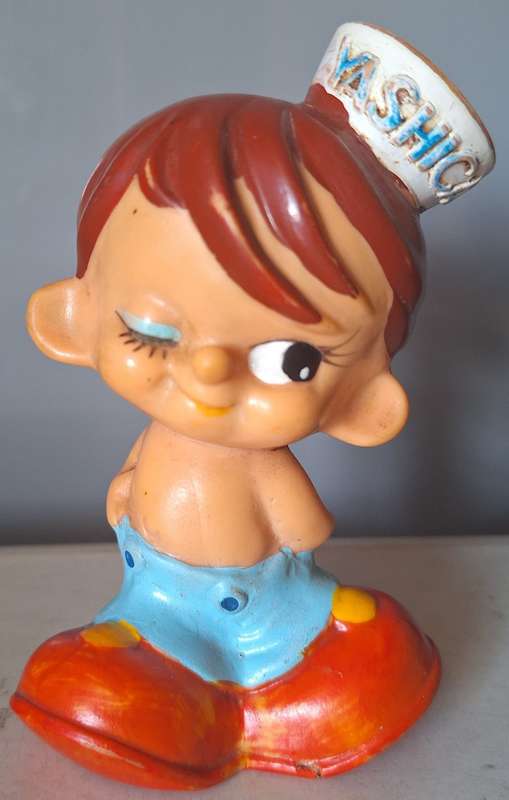Vintage Yashica sailor boy mascot Rubber doll (1962)